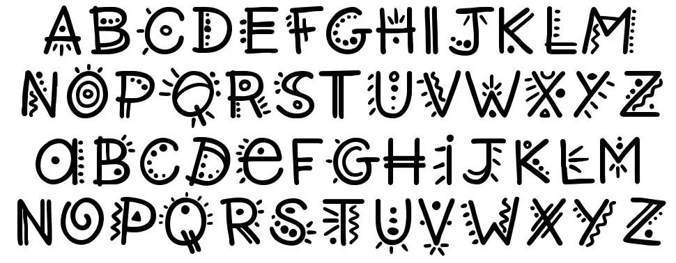Twisted font