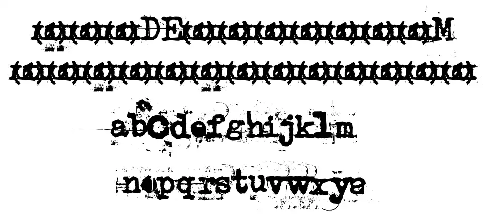 Uncle Typewriter schriftart