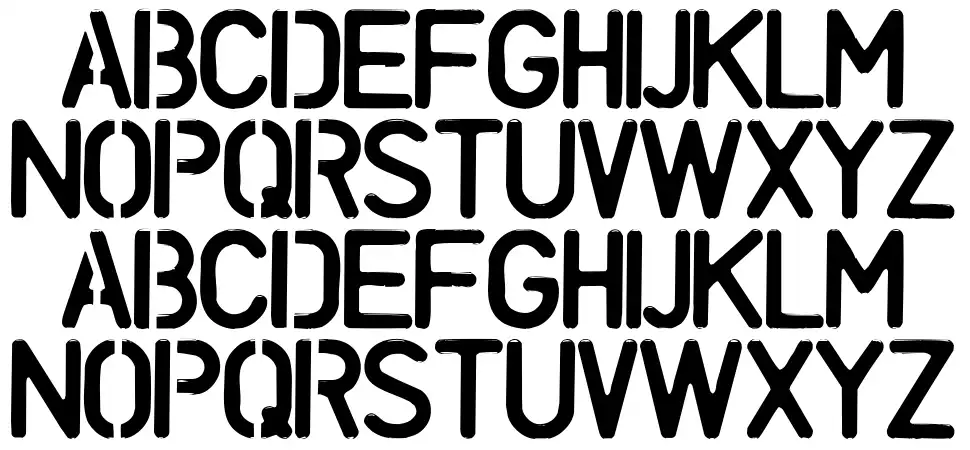 Unconform Round schriftart