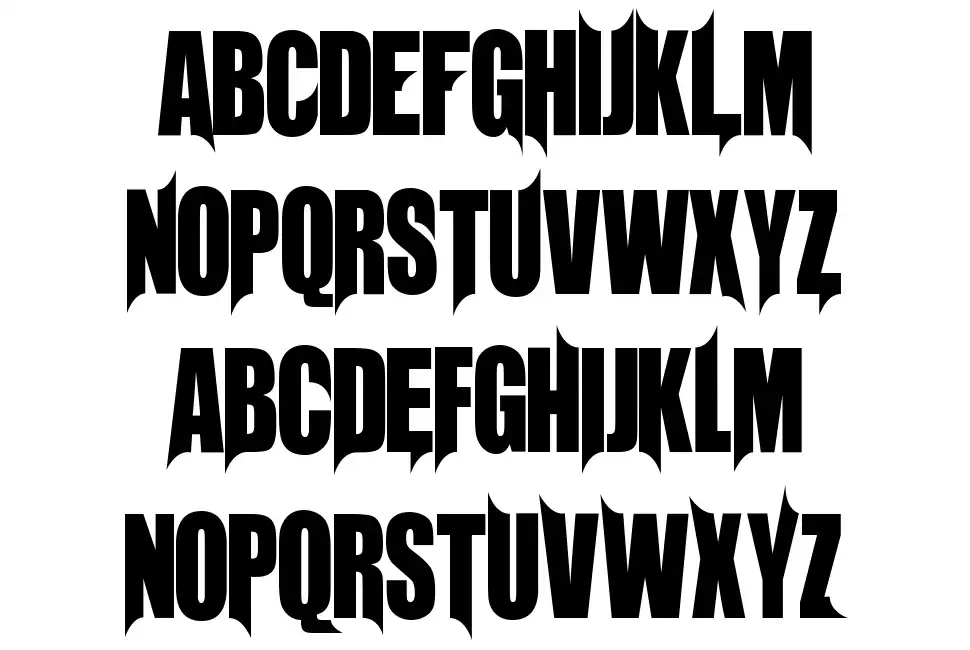 Unrealised font