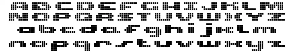 UP Tiny LCD Four 8 font