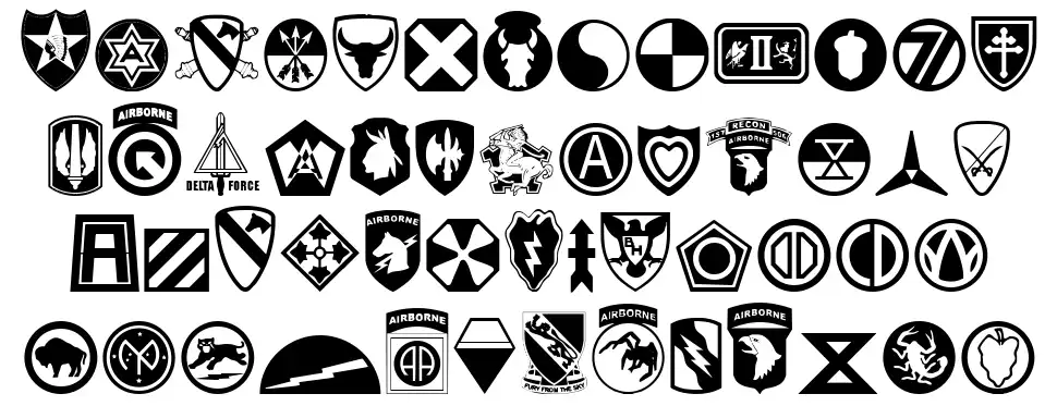us army font