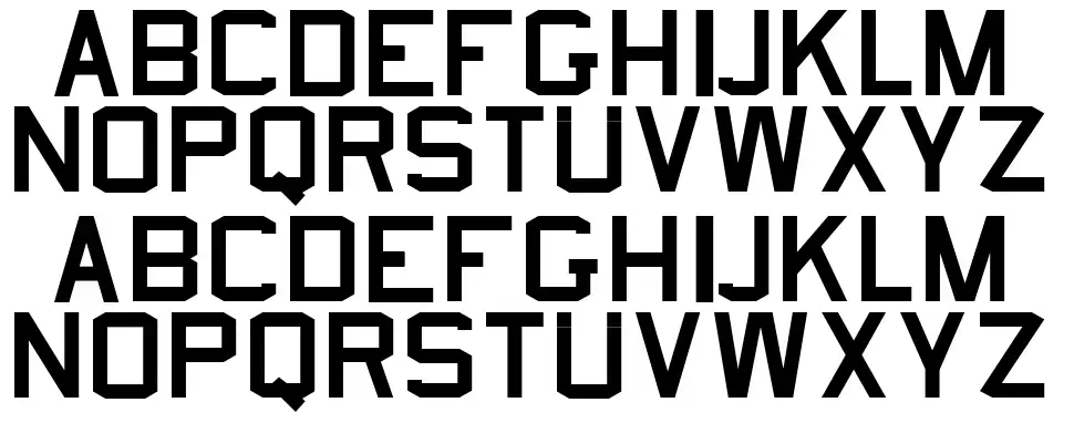 USN Stencil schriftart