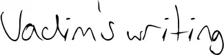 Vadim's writing