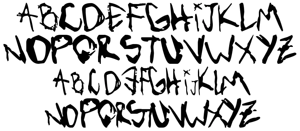 Vibratte Letters ! font