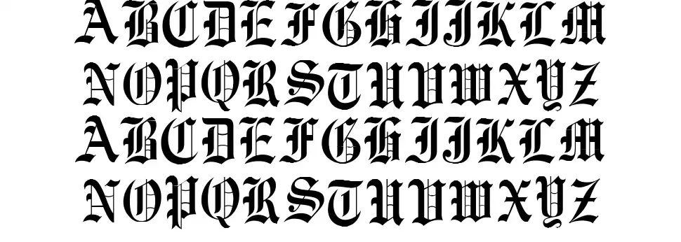 Vorname font