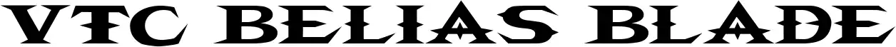 VTC Belias Blade font