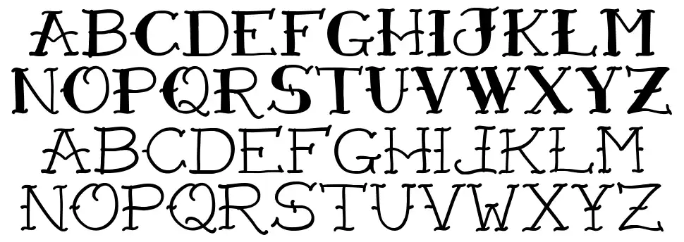 VTC Freehand Tattoo One font