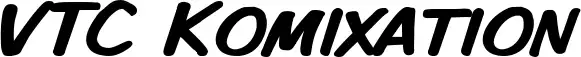 VTC Komixation font