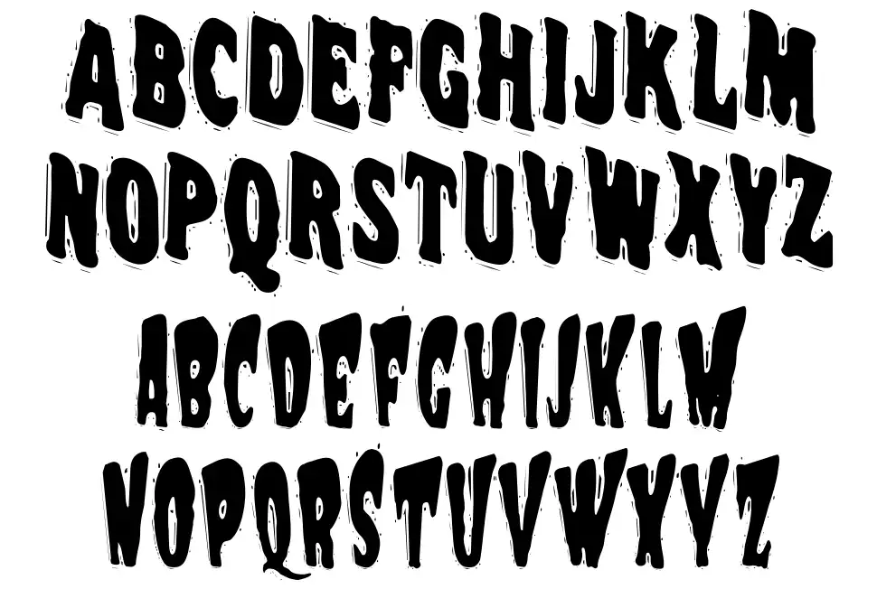 VTC Night of the dead corrupt font