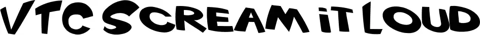VTC Scream it Loud font