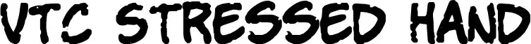 VTC Stressed Hand font