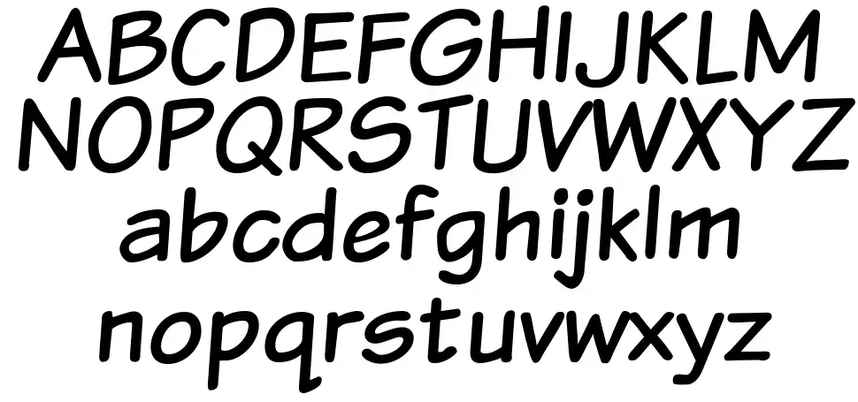 VTC Sunday Komix font
