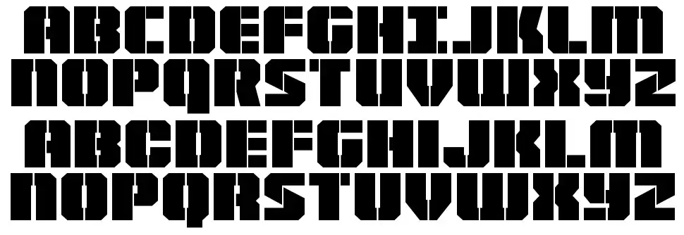 Warpthruster schriftart