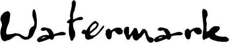 Watermark font
