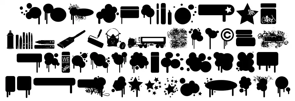 We Spray font