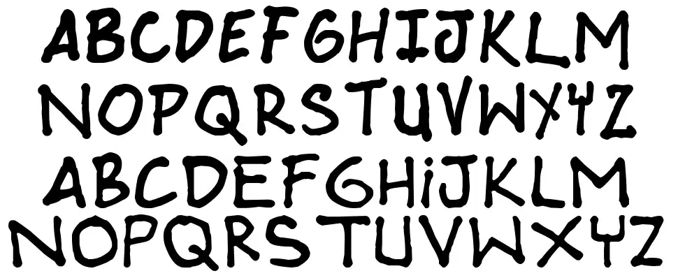 Webcomic Whore font