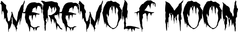 Werewolf Moon font