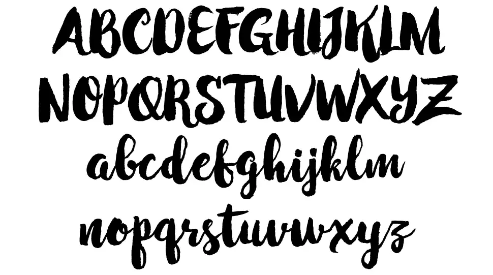 Winter Brush font