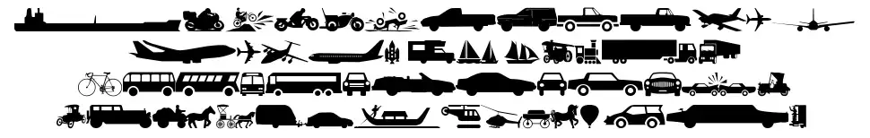 WM Transport 1 font