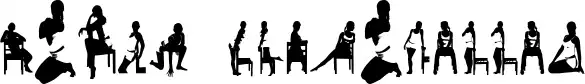 Woman Silhouettes font