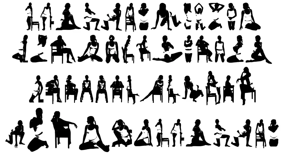 Woman Silhouettes font