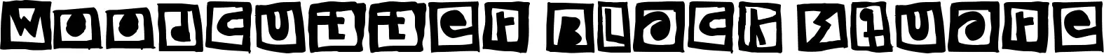 Woodcutter Black Square