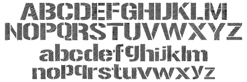 Woodcutter Optical Army schriftart