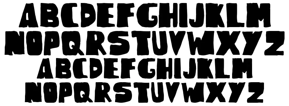 Woodcutter Rude Press font