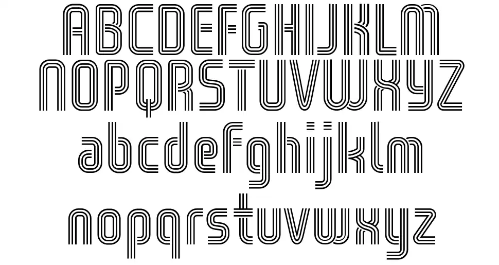 Wox Striped font