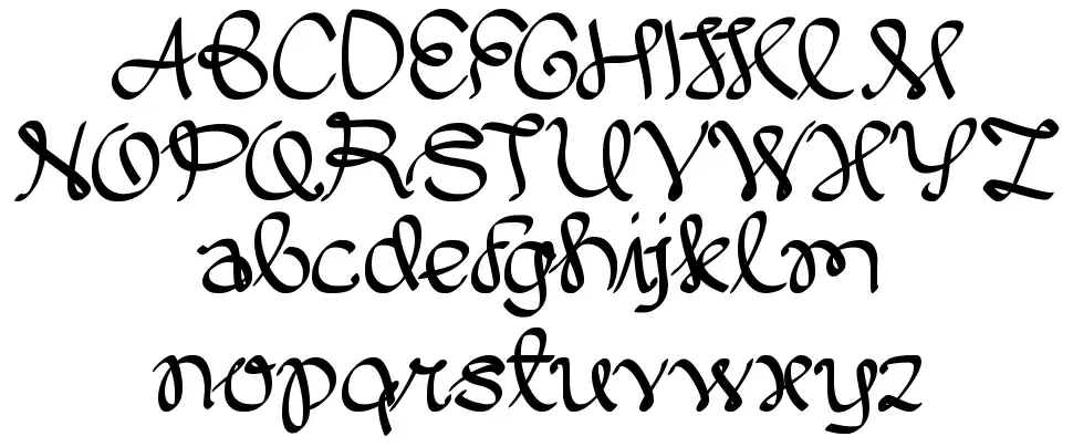 Written On The Hand font