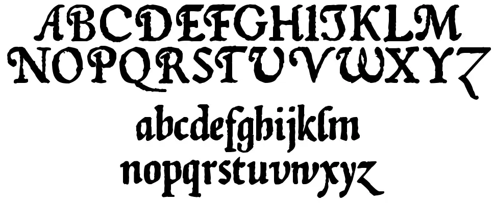 zai Januszowski Character 1594 schriftart