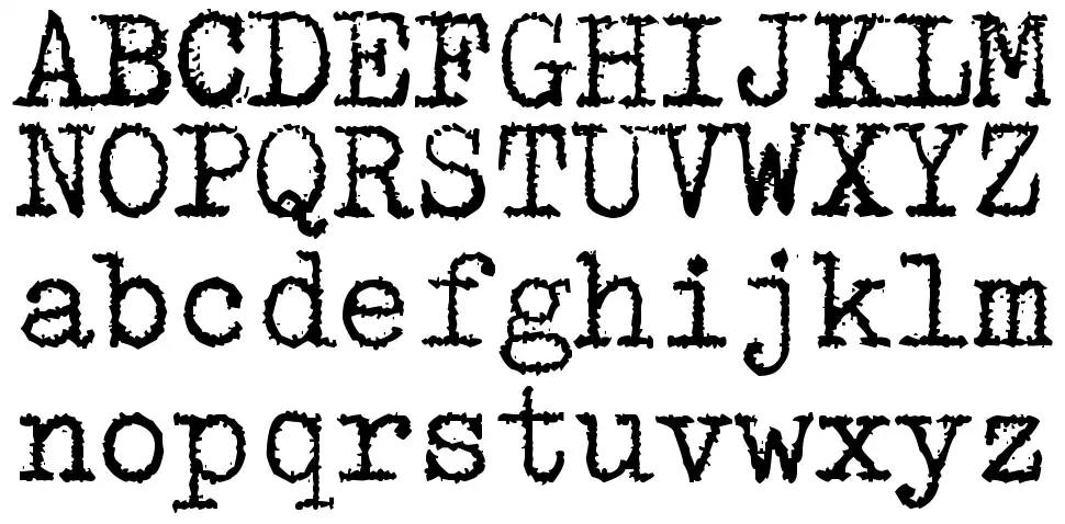 zai Triumph Typewriter schriftart
