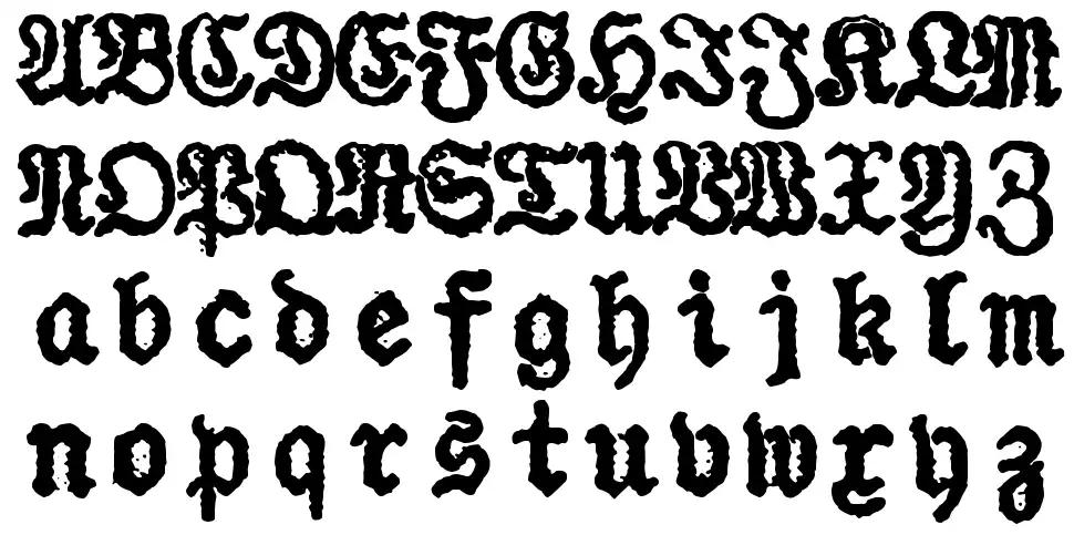 zai Urania Piccola Typewriter fuente