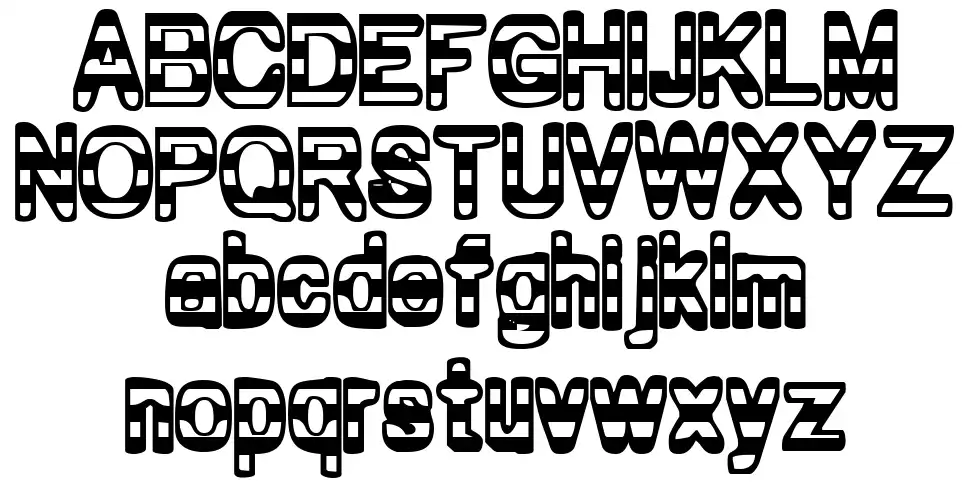 Zebra Parade font