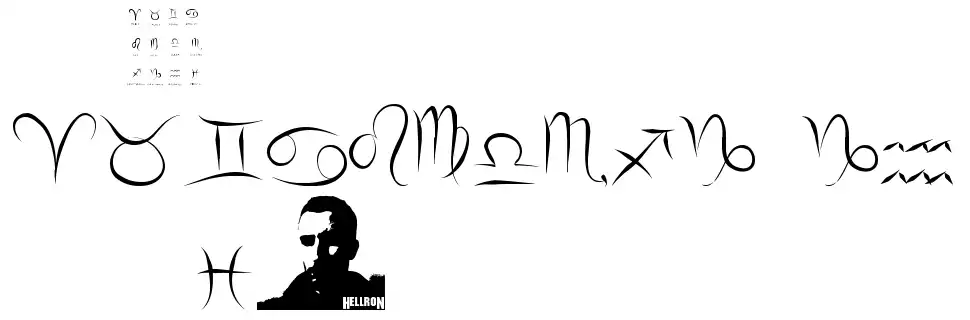 Zodiac Hellron font