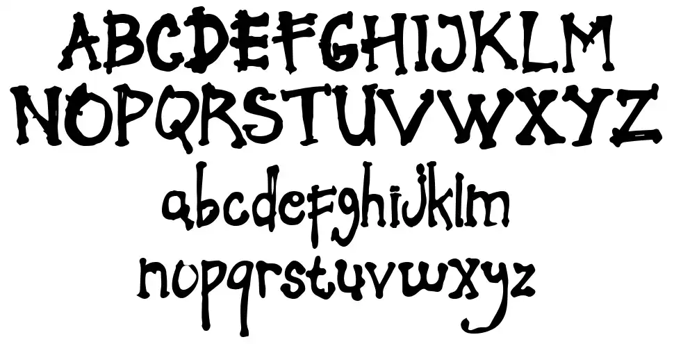 Zombies Schriftart zum kostenlosen Download