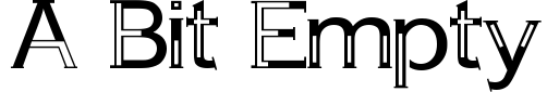 A Bit Empty