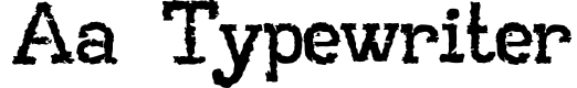 AA Typewriter
