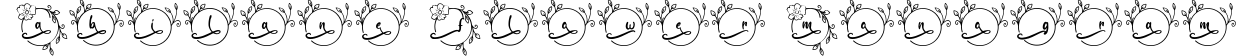 Abilane Flower Monogram
