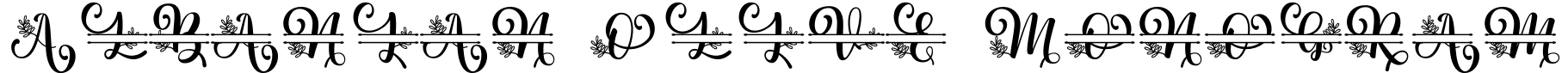 Albanian Olive Monogram