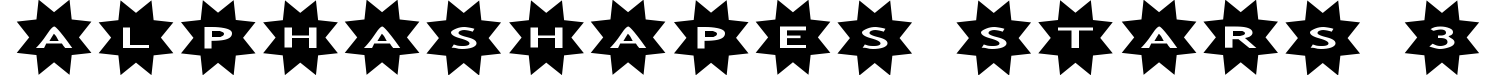 AlphaShapes stars 3