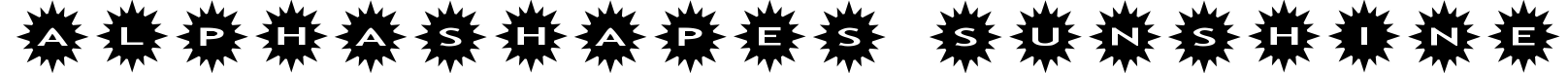AlphaShapes Sunshine