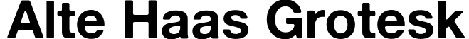 Alte Haas Grotesk