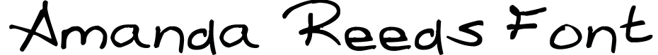 Amanda Reed's Font