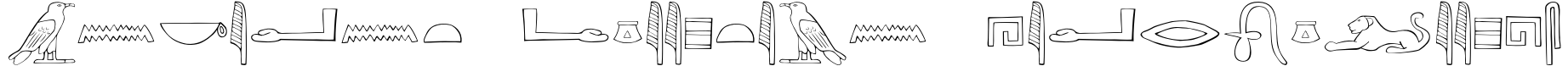 Ancient Egyptian Hieroglyphs