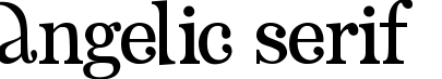 Angelic Serif