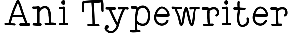 Ani Typewriter