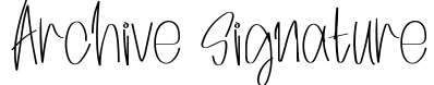 Archive Signature
