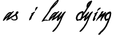 As I Lay Dying